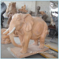 Decoração de jardim Estátuas de elefante de animais de mármore e de pedra
